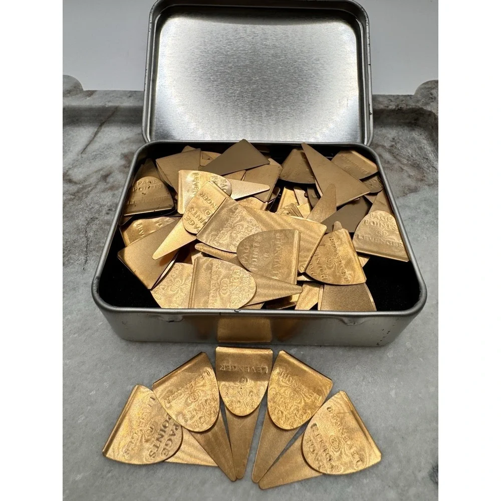 Levenger Brass Bookmarks Page Points 72 Pc Bulk Lot Book Tabs Teacher